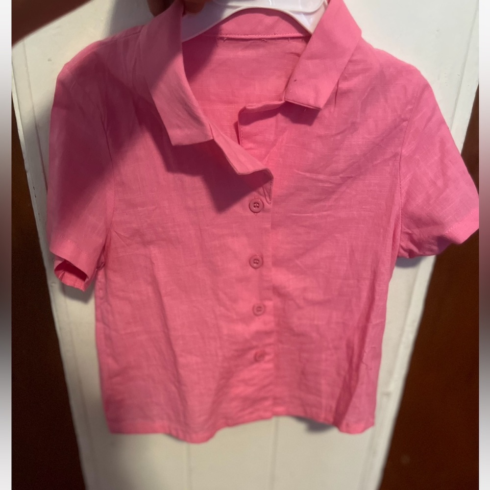Toddler girl pink blouse